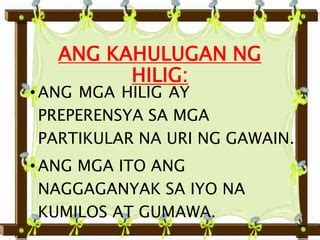 HILIG (Tagalog).